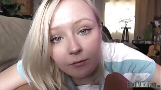 PETITE BLONDE TEEN GETS FUCKED BY HER FATHER! - Featuring: Natalia Queen