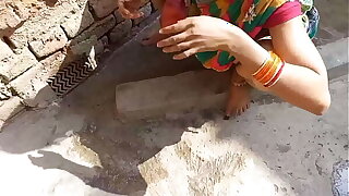 Indian stepsister outdoor sex pellicle bonking abiding in  clear Hindi audio sex